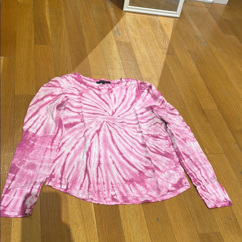 Generation Love Pink Ruched Long Sleeve Blouse